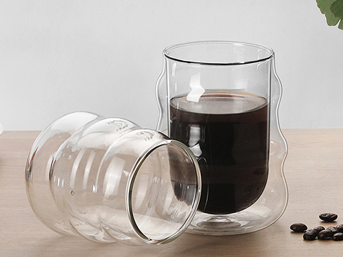 波浪双层玻璃杯