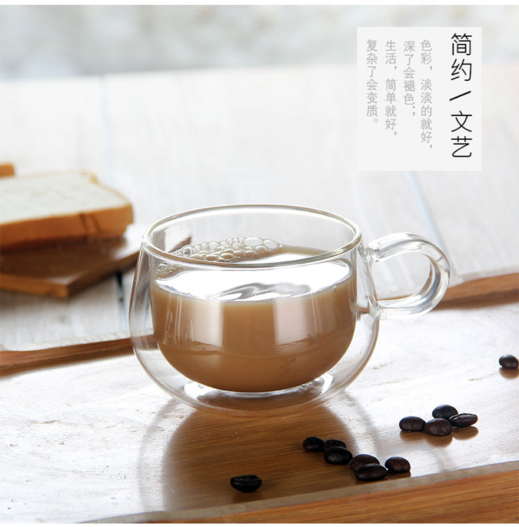 高硼硅双层玻璃杯10