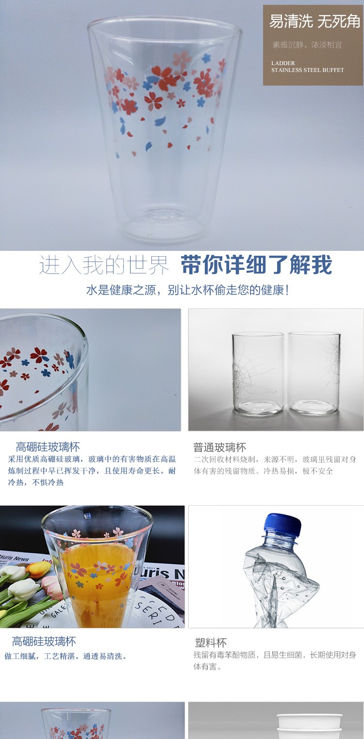 双层贴花玻璃果汁杯5