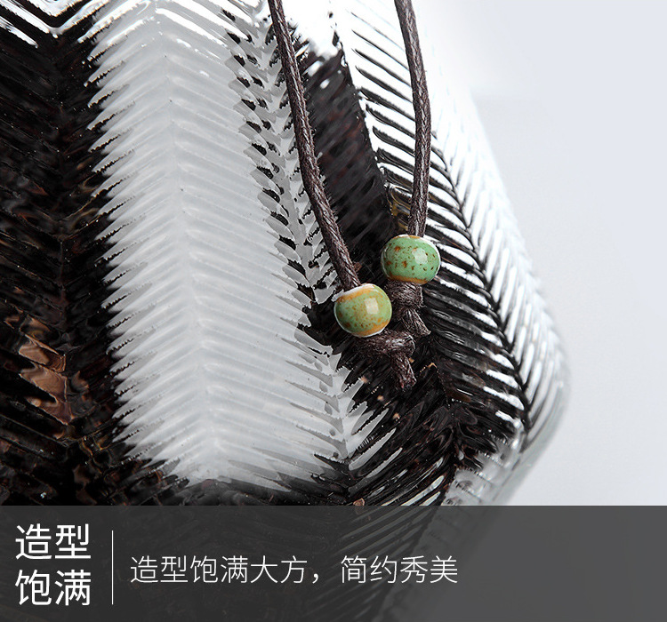 锤纹玻璃茶叶储物罐6